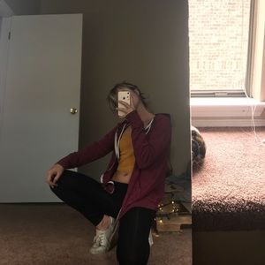 Maroon Light Jersey Jacket